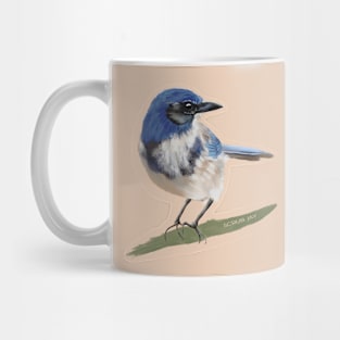 Scrub Jay Painting Mug